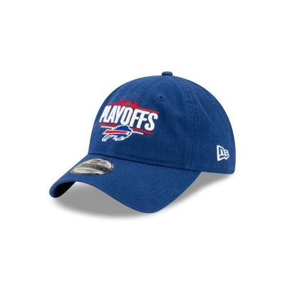 Blue Buffalo Bills Hat - New Era NFL 2020 NFL Playoffs 9TWENTY Adjustable Caps USA0152984